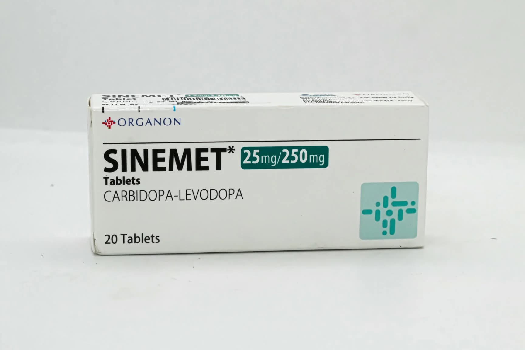 sinemet 250/25mg 20 tab