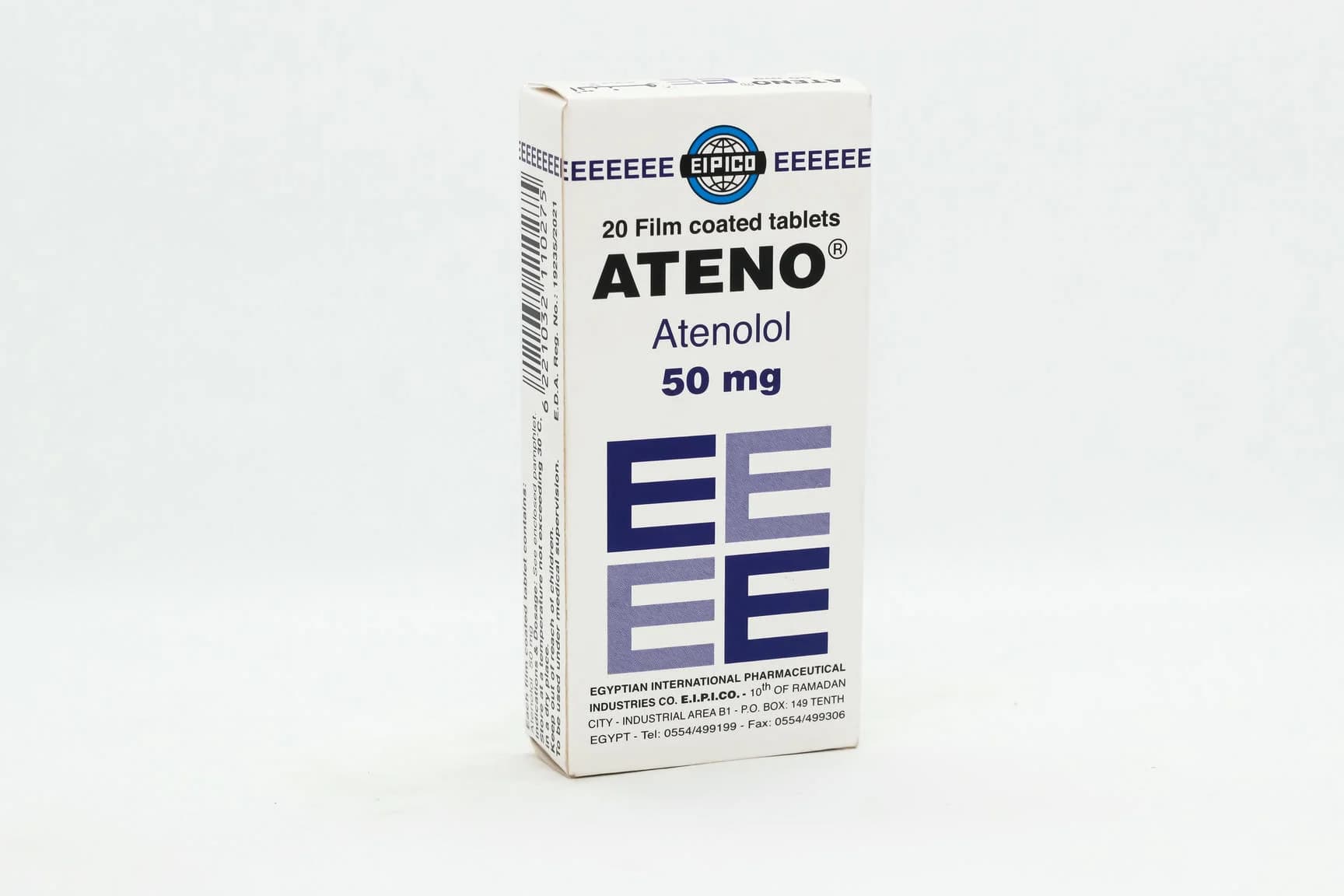 ATENO 50 MG 20 TAB new