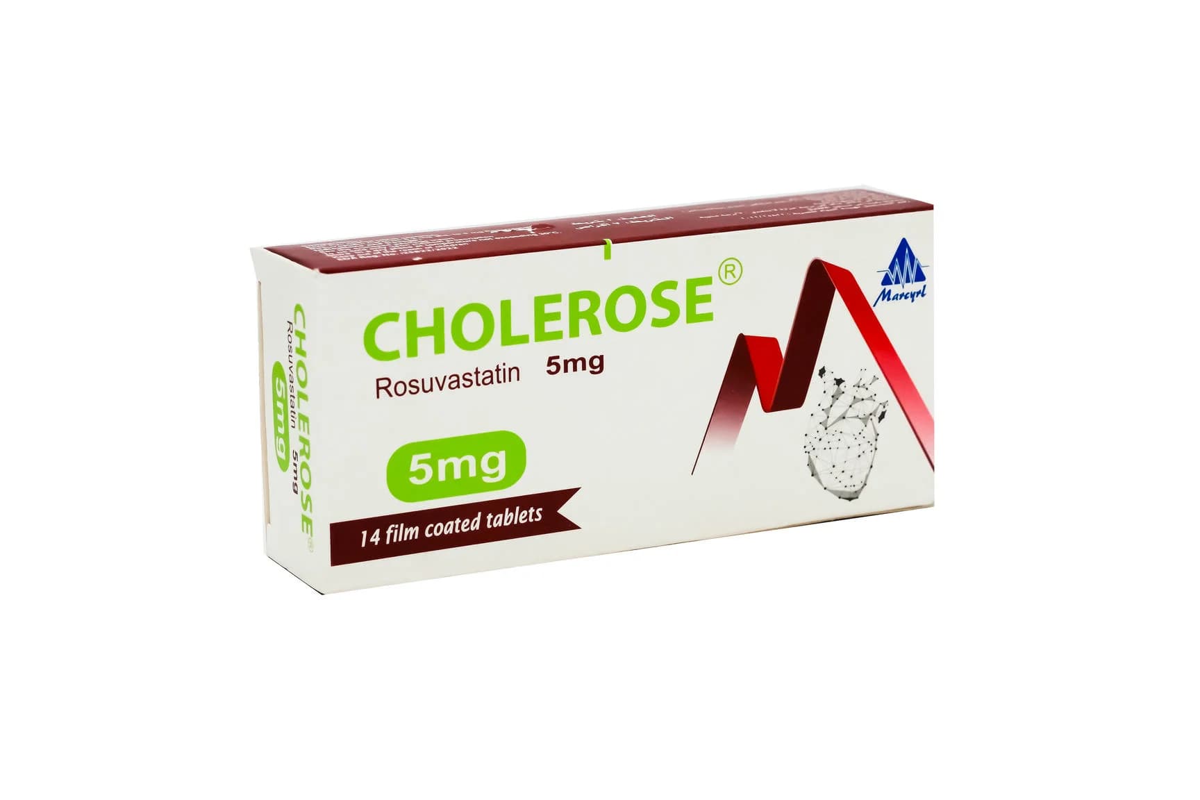 CHOLEROSE 5 MG 14 TAB
