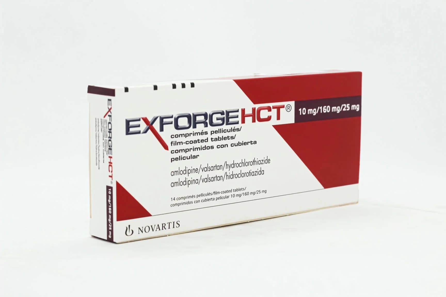 EXFORGE HCT 10\160\25 MG 14 TAB