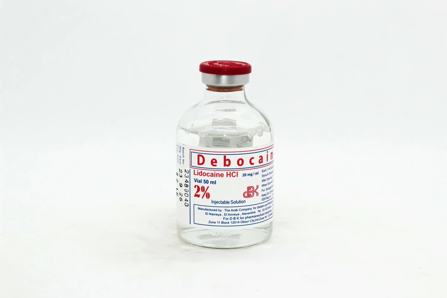 Lidocaine 2%50 ml 1 Vial
