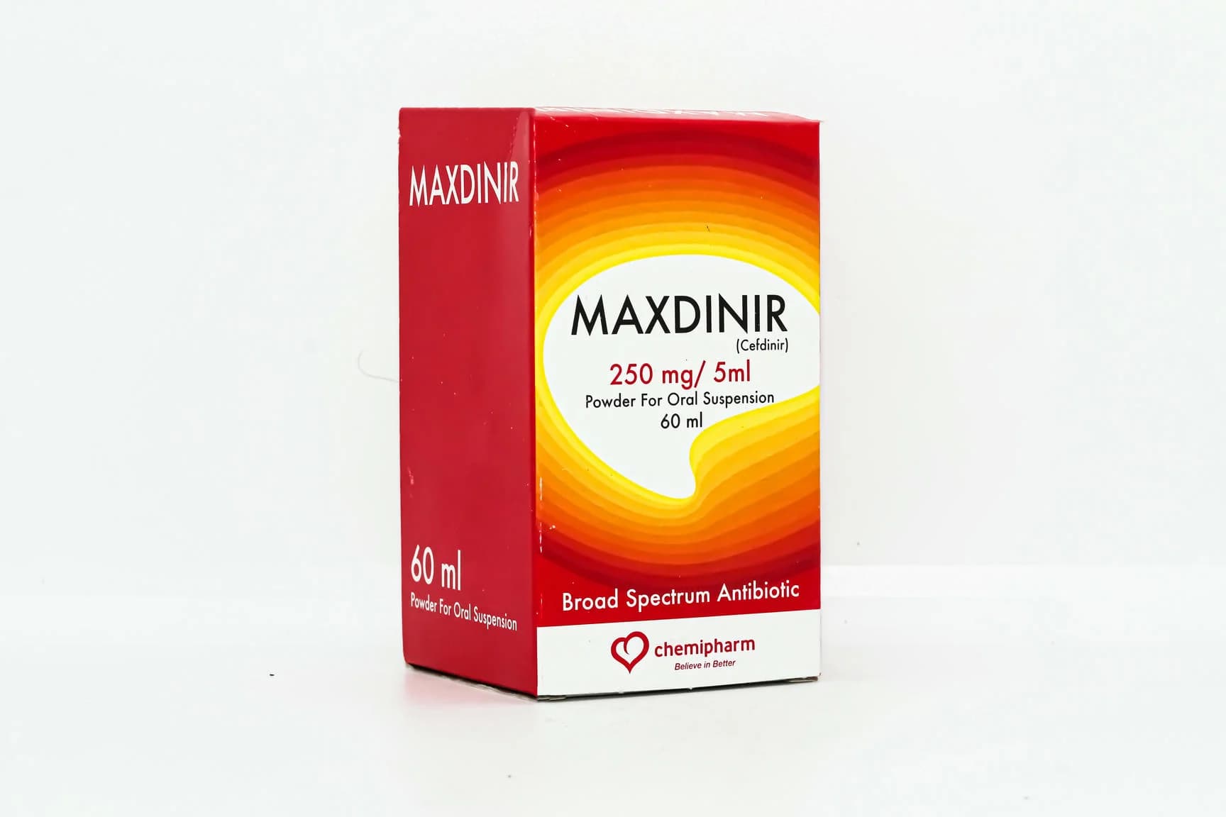 MAXDINIR 250 MG SUSP 60 ML