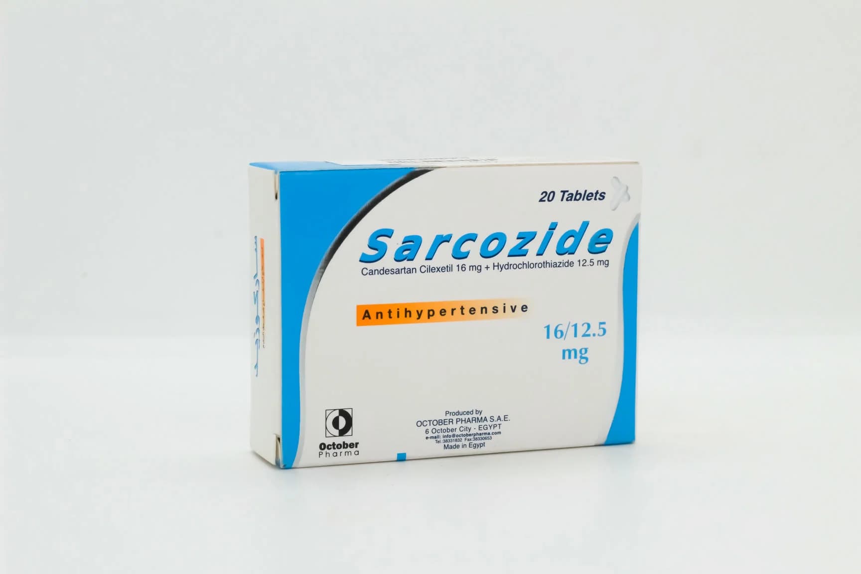 SARCOZIDE 16/12.5 MG 20TAB
