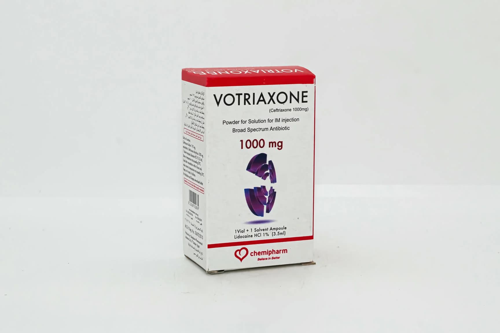 VOTRIAXON 1 GM VIAL