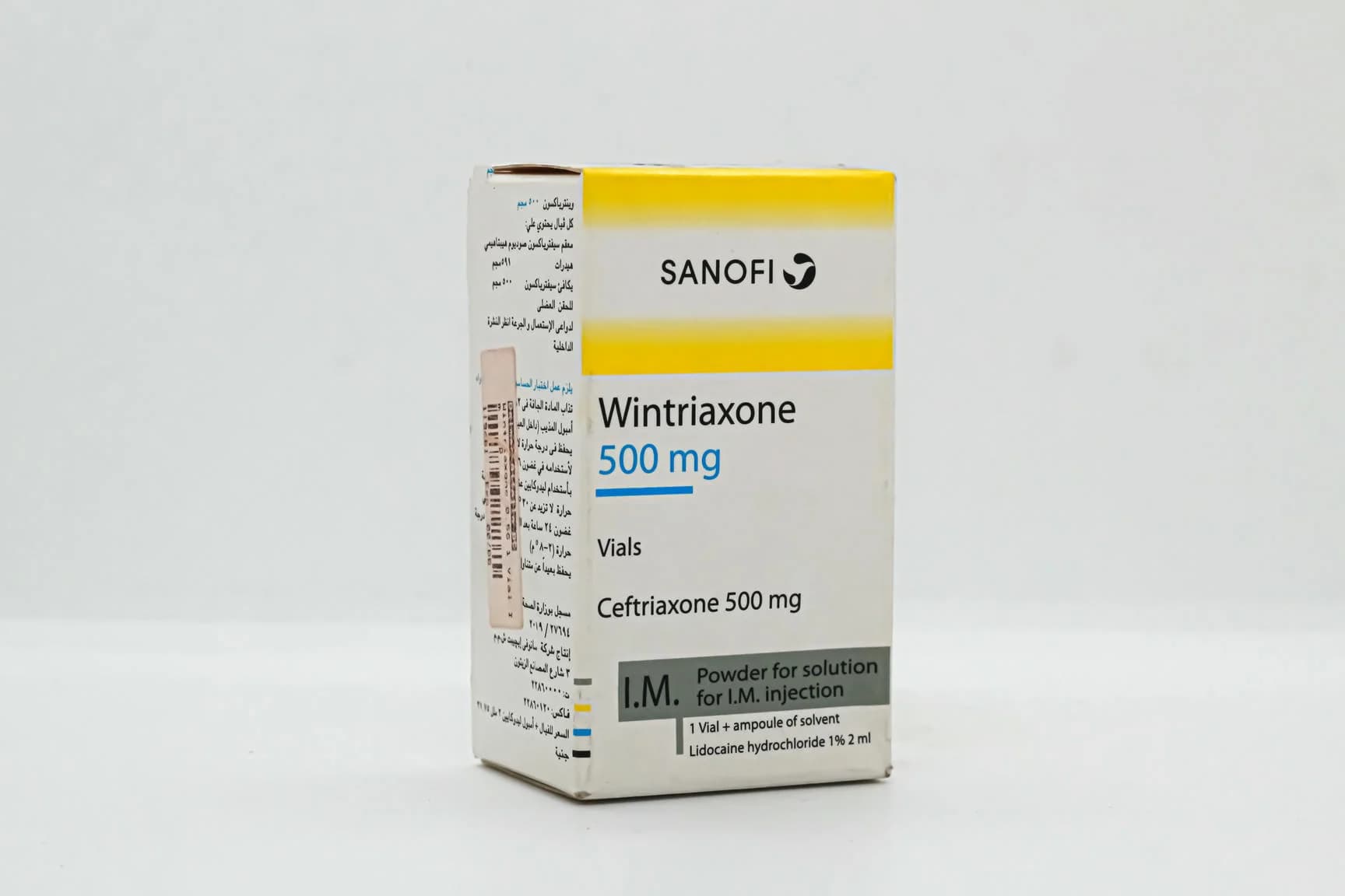 WINTRIAXONE 500 MG PD. FOR I.M INJ.