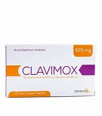 CLAVIMOX 12 TABS 625 MG 