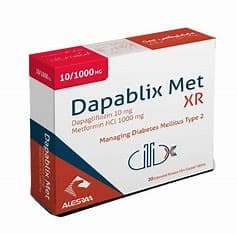 DAPABLIX met xr10/1000mg 30 tab