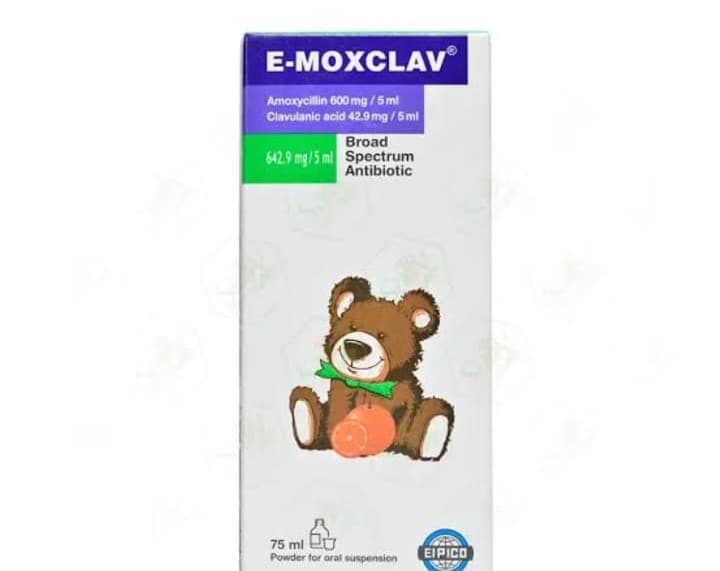 E - MOXCLAV 642.5 MG SUSP