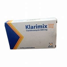 KLARIMIX  500 MG 14 TAB