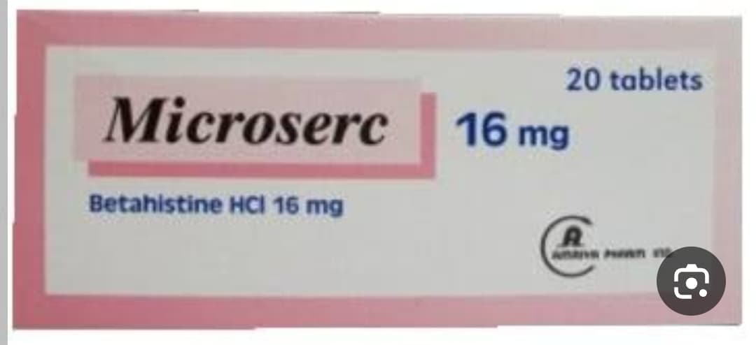 MICROSERC 16 MG 20 TAB