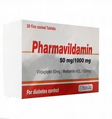 PHARMAVILDAMIN 1000/50MG