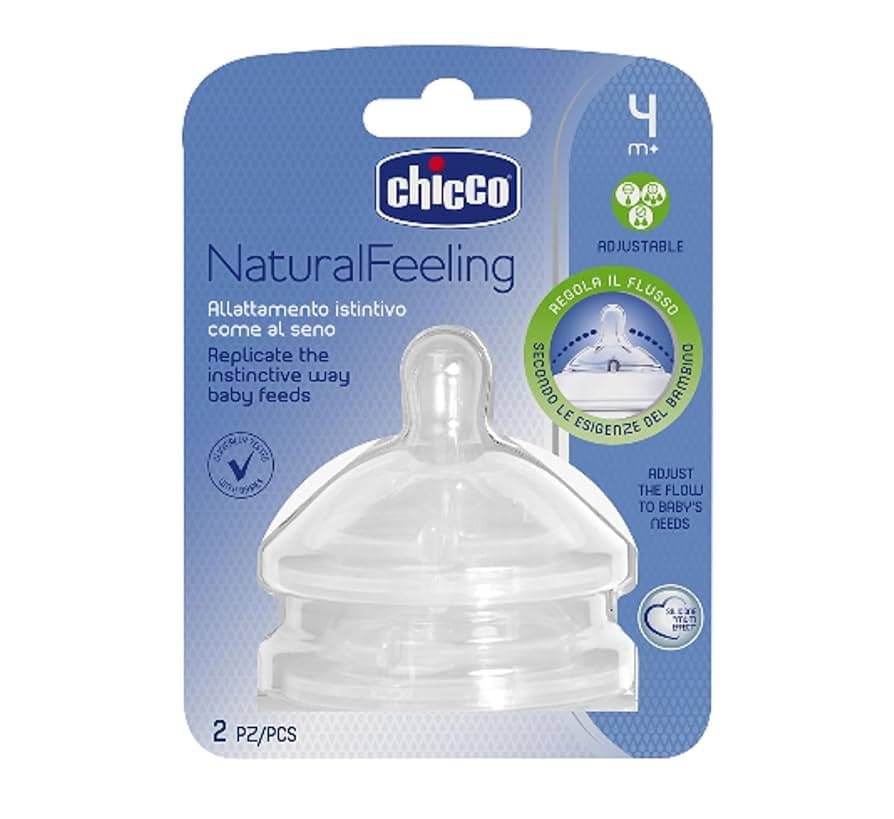 Chicco Natural Feeling Silicone Teat 2 Pieces