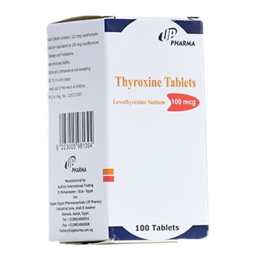 THYROXINE 100 MCG 100 TABLET
