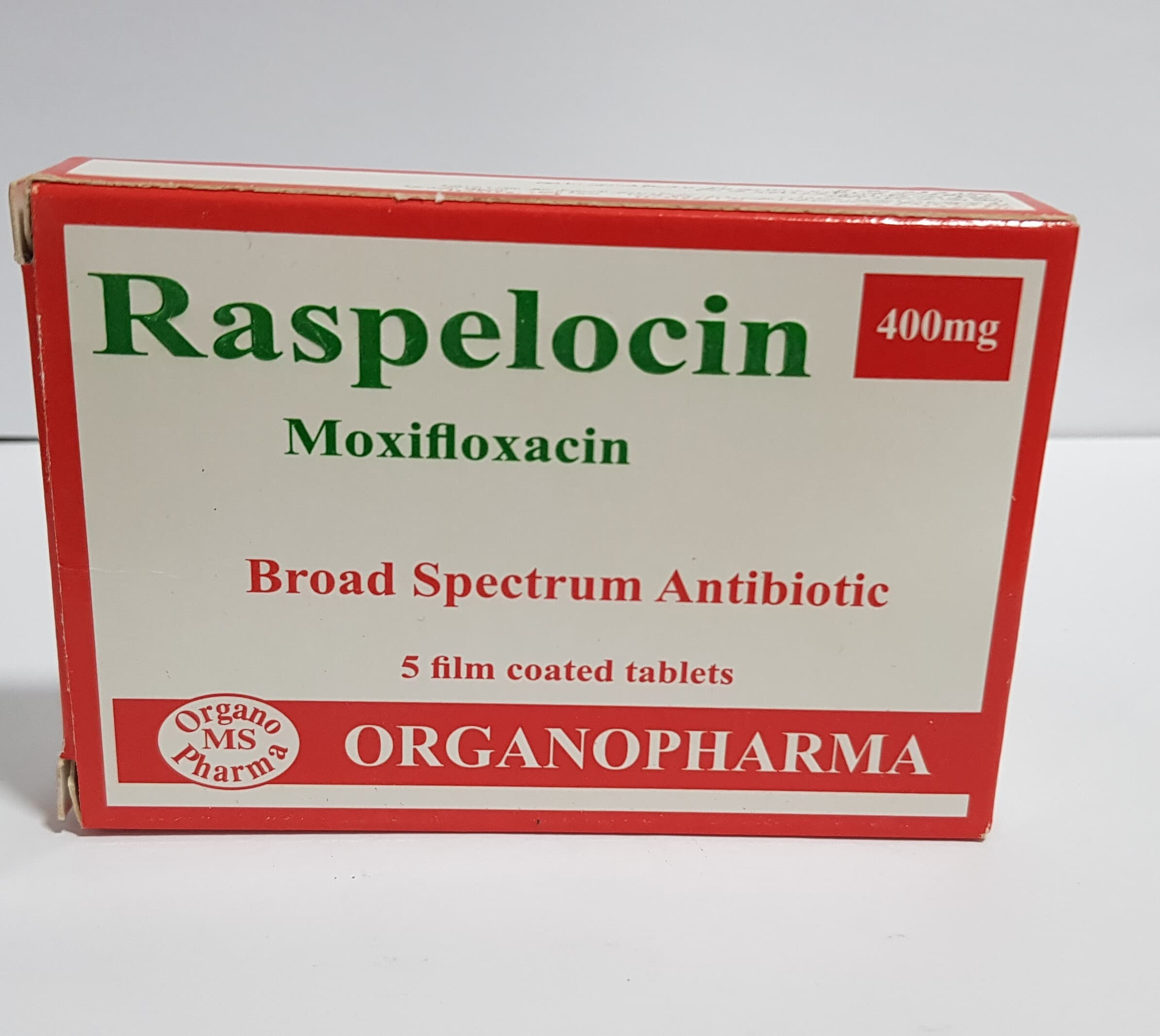 Raspelocin 400 mg 5 tab