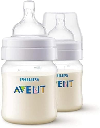 AVENT Philips Anti-Colic Baby Bottle 125ml White +0Month Pack of 2