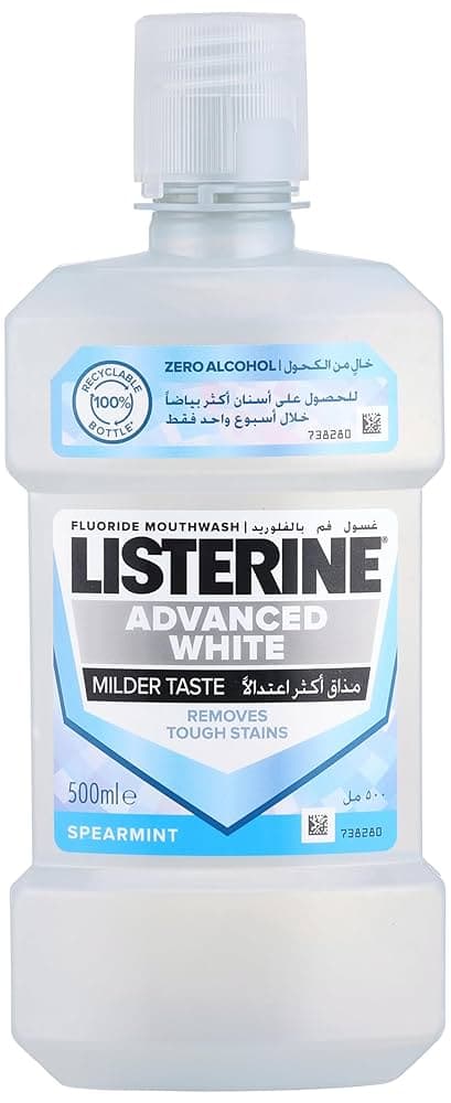 Listerine, advanced white mouthwash 250 ml