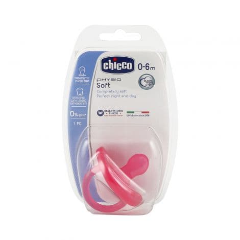 Chicco Physio Soft Neutral Silicon Soother Pink 