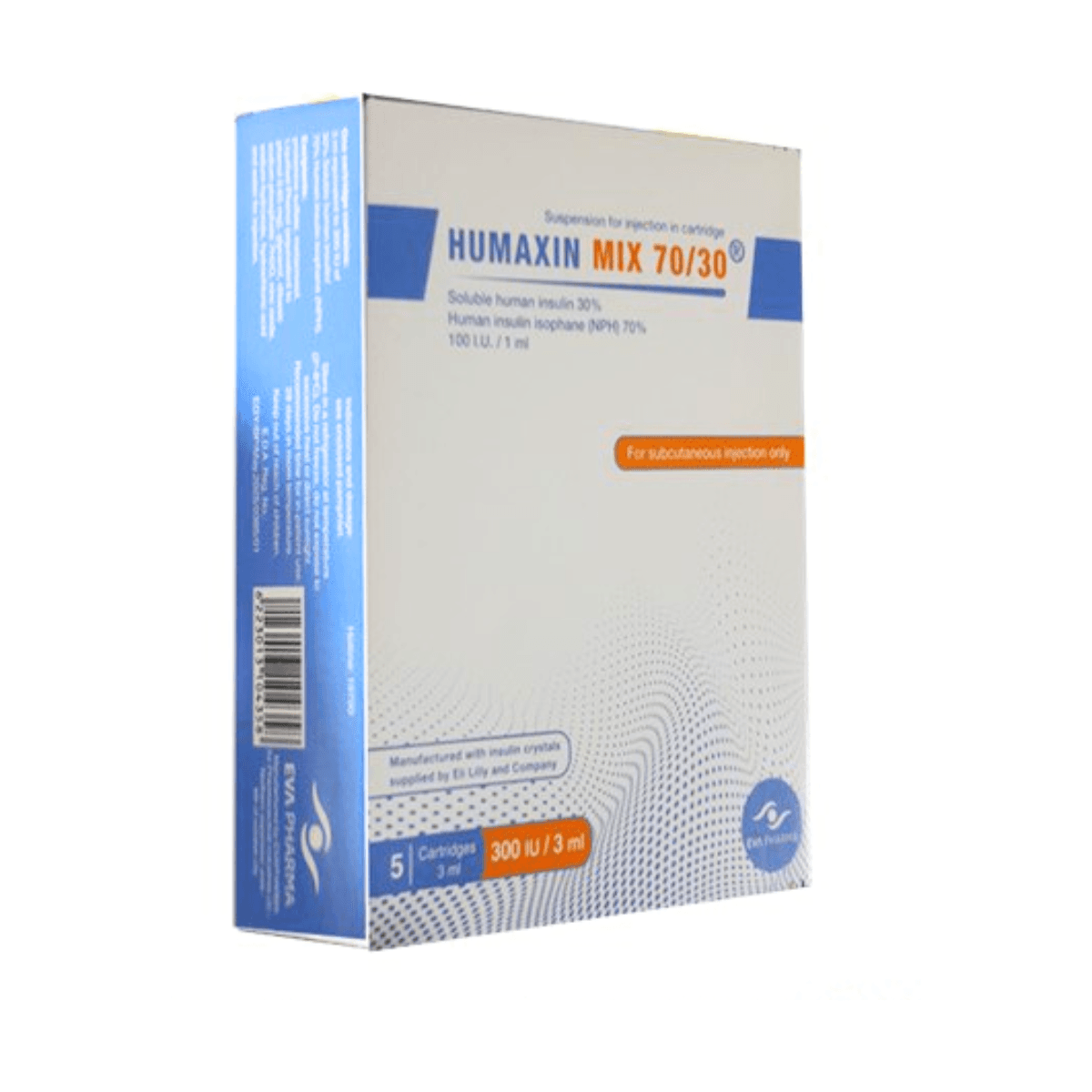 HUMAXIN MIX 70/30 IU 5 CARTRIDGES