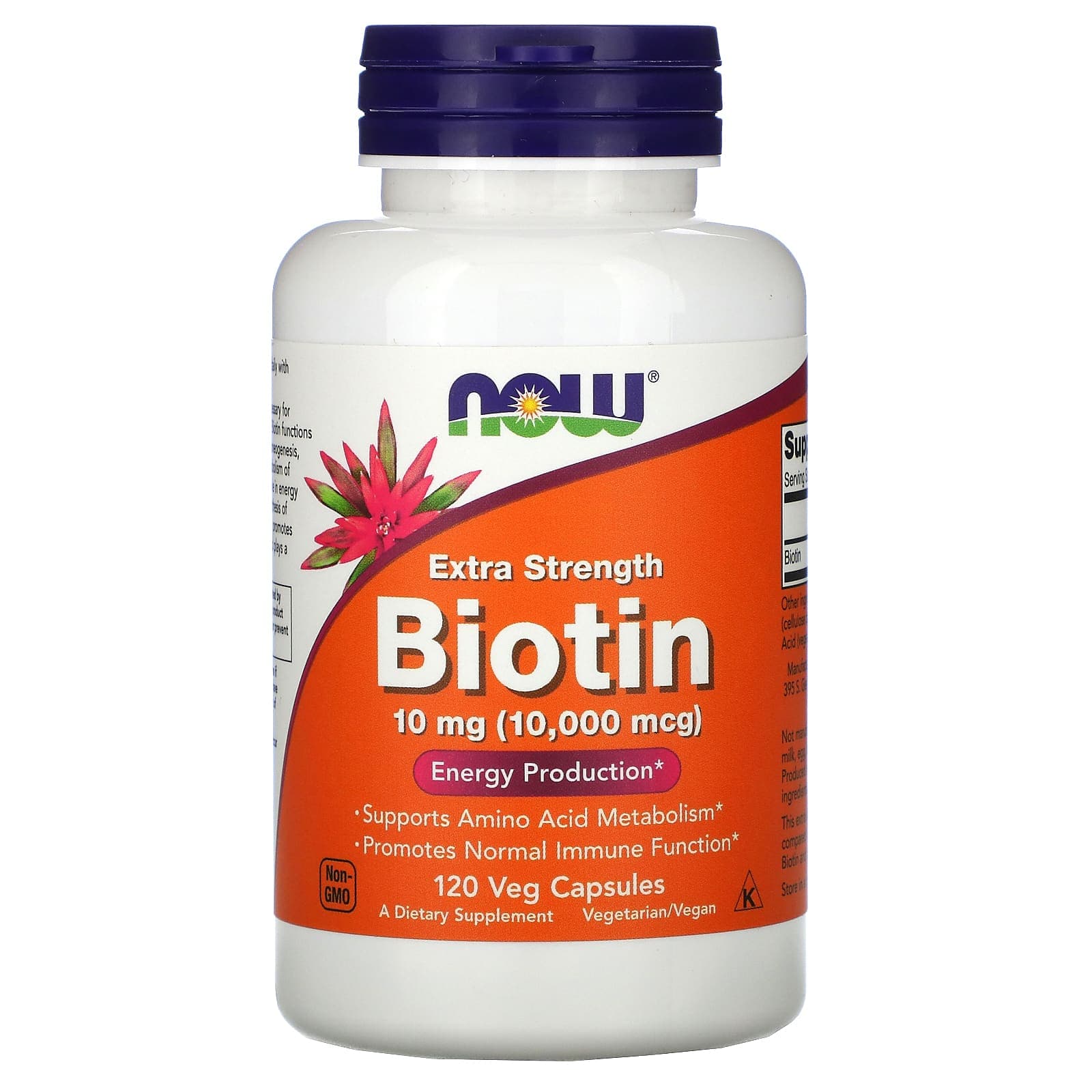 NOW  Biotin 10 mg (10,000 mcg) 120 cap