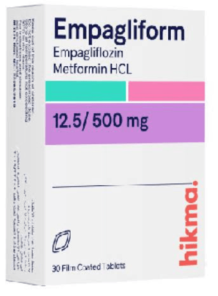 Empagliform 12.5/500 mg 30 Tab