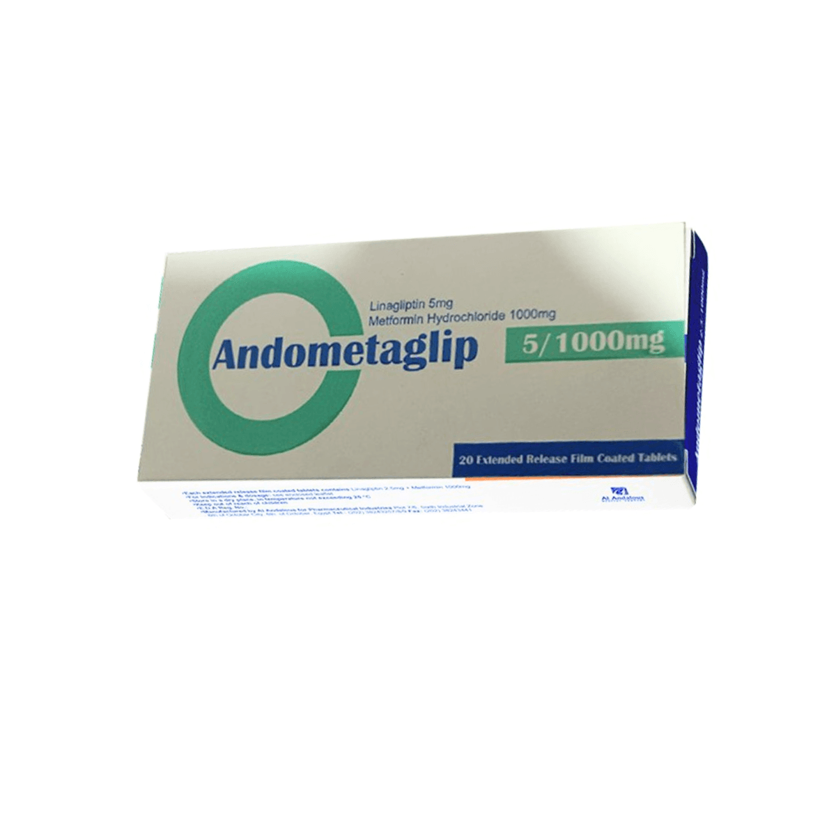 Andometaglip 5/1000 MG 2 tab