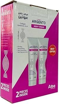 Argento Night Cream Collagen & Hyaluronic Acid 60gm × 2 pieces