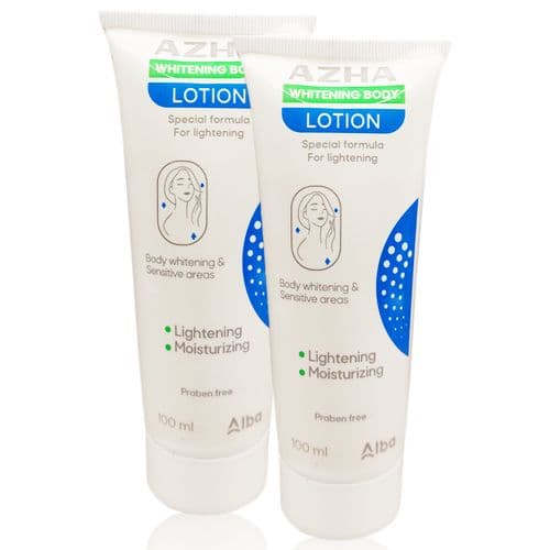 Azha WHITENING BODY LOTION  100 ML 1+1