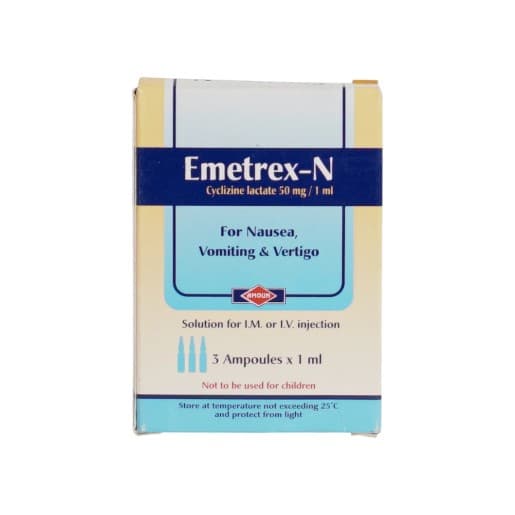 Emetrex 50 Mg / 1 Ml 3 Amp