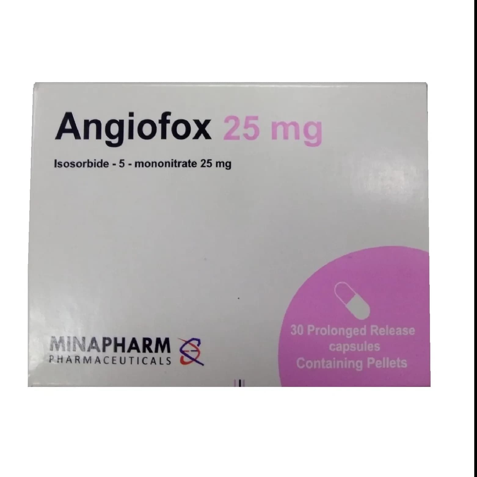Angiofox 25 mg 30 capsules