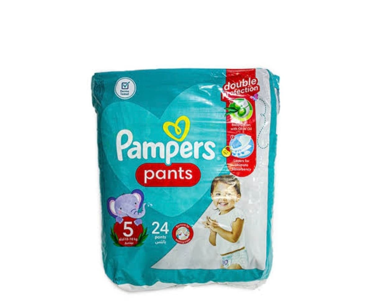 pampers pantes size 5  24 Pieces