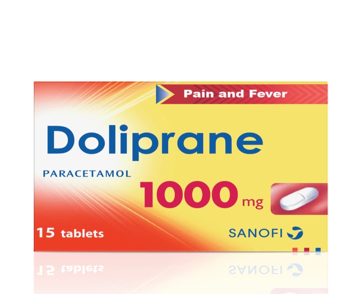 Doliprane 1000 mg 15 tablets 