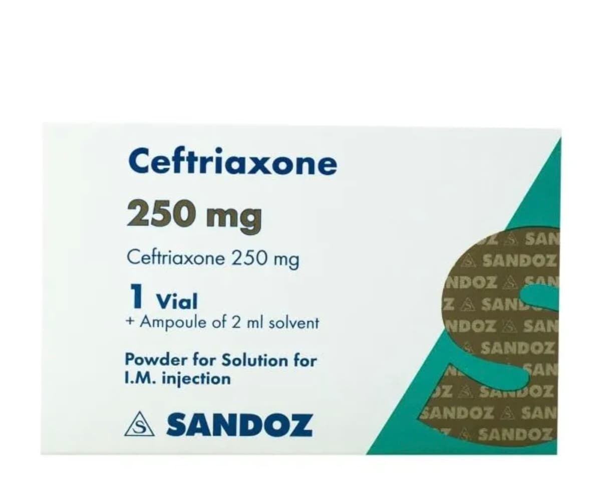 ceftriaxone 250 vial 