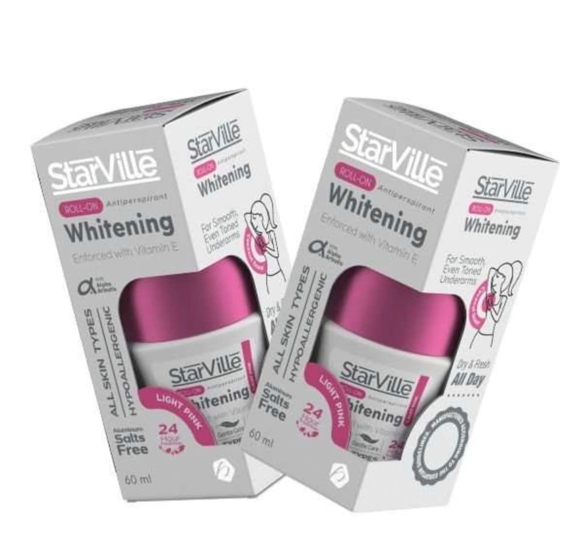starville roll on light pink Two pieces