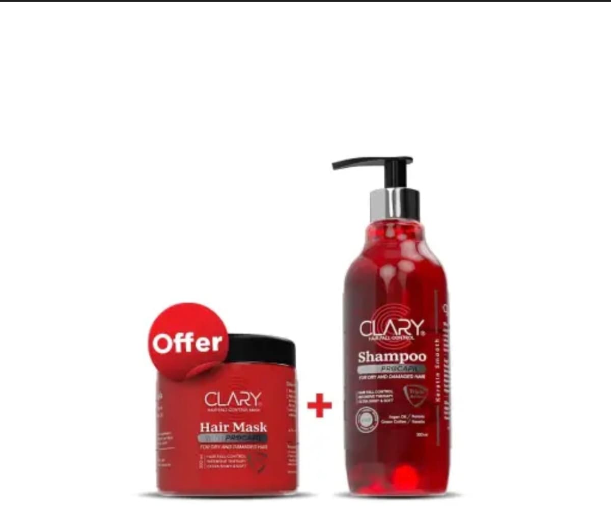 clary shampoo + hair mask 