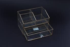 Glass Makeup Organizer