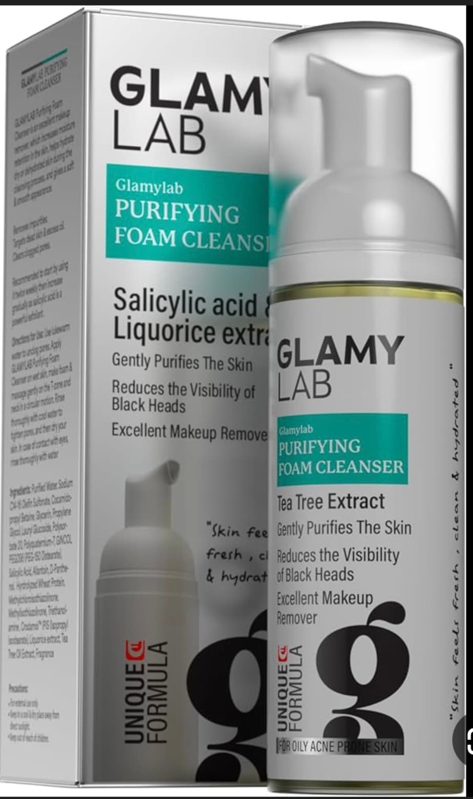 Glamy lab foam cleanser  