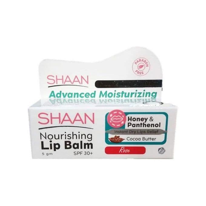 SHAAN NOURISHING LIP BALM ROSE 5 GM