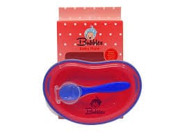 offer Bubbles Baby Bowl with Red Spoon