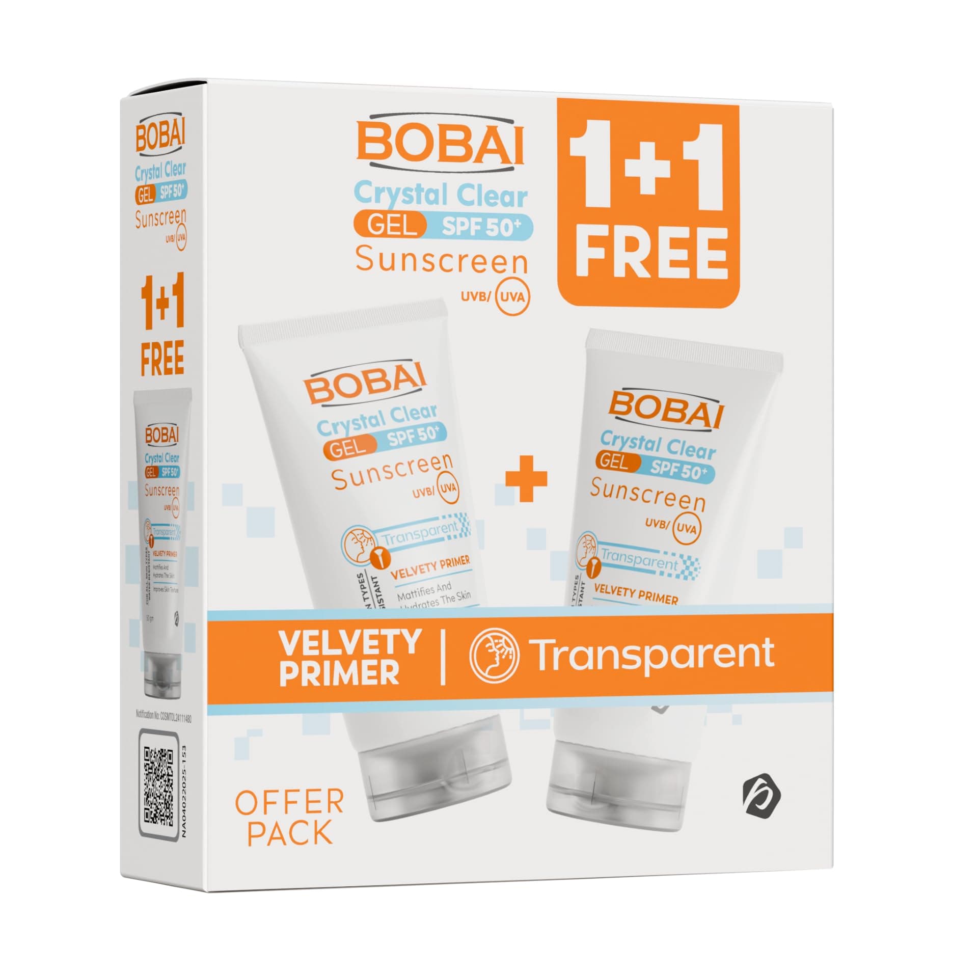 Bobai Crystal Clear Sun Gel SPF50+ 60ml (1+1 Free)