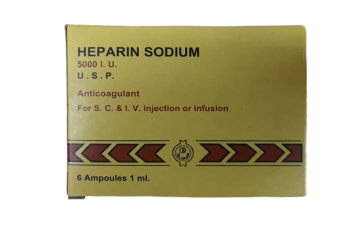 Heparin Sodium 5000 mg 6 amp