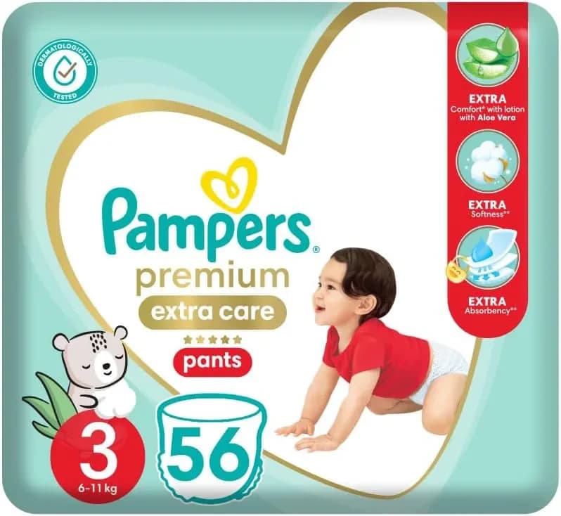 Pampers Premium Pants Size 3 56 Diapers