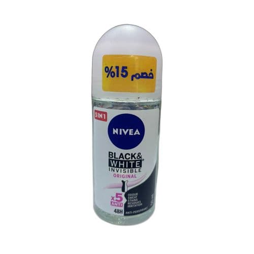 Nivea Black & White Invisible Roll-On For Women 50ml 15%