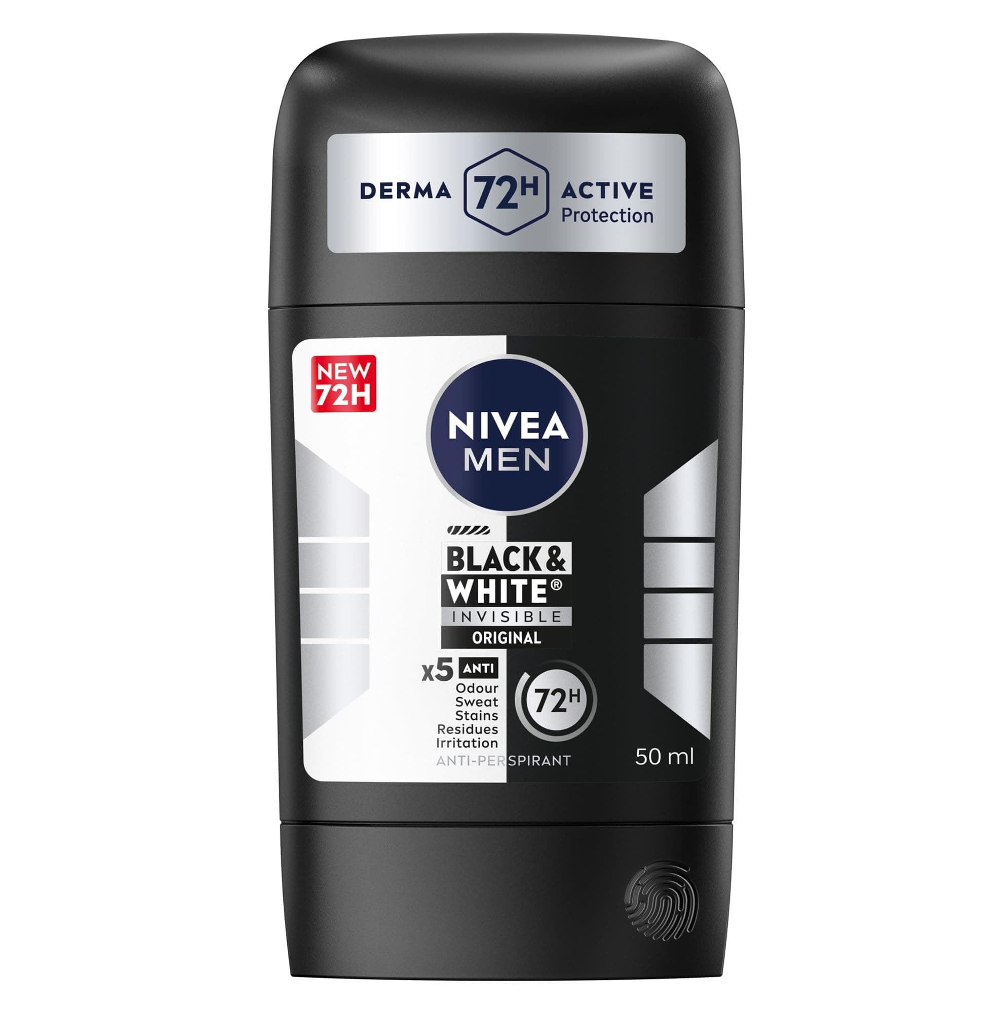 NIVEA MEN Black & White Invisible Original Anti-Perspirant Stick (50 ml)