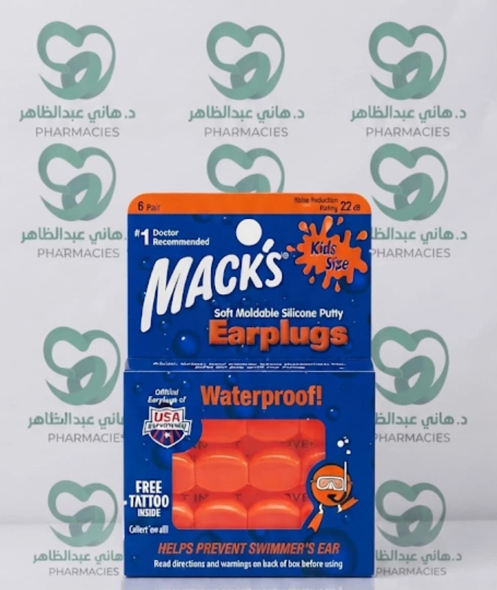 Mack's Kids Size Soft Moldable Silicone Putty Earplugs