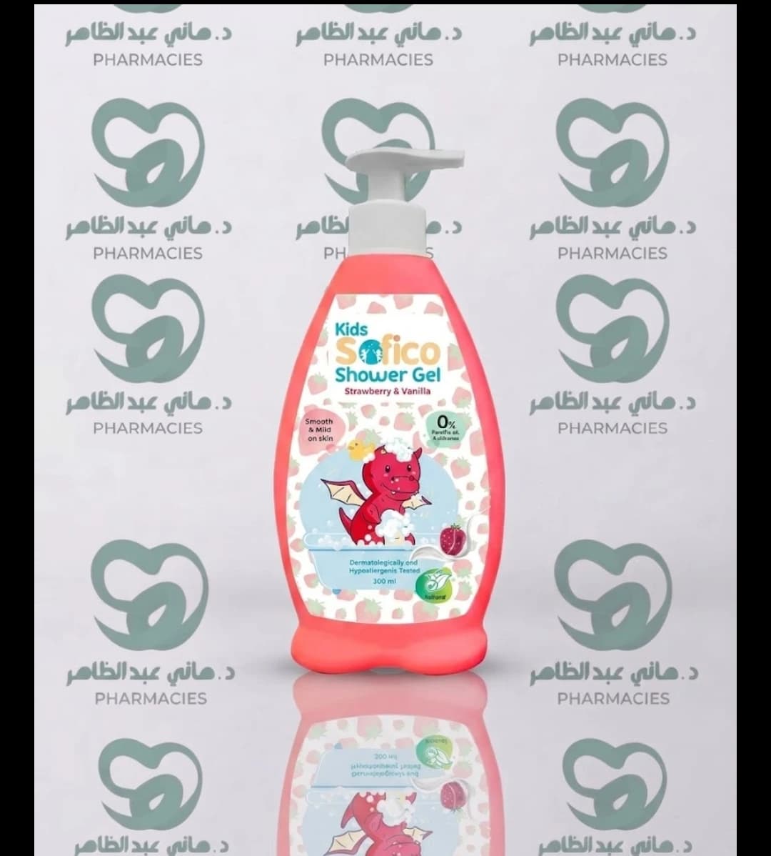 Sofico Kids Shower Gel Strawberry & Vanilla 300ml