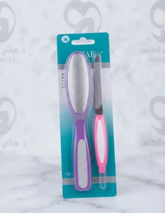 Foot grater + card file