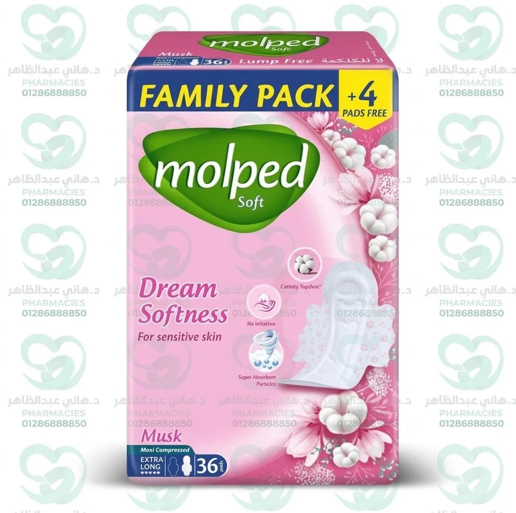 Molped Soft Extra Long Family Pack 36 Pads